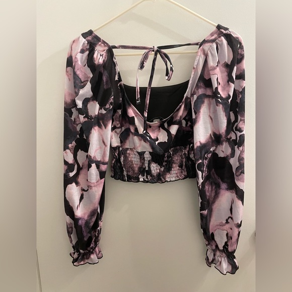 Topshop Square Necked Crop Top - Tie Dye - Size XS - Picture 6 of 9